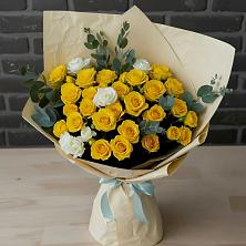 Букет цветов из:  Розы в Зелёную Поляну