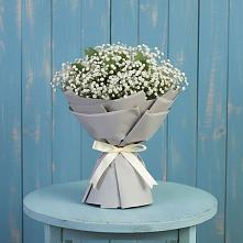 Букет цветов из:  Гипсофила в Зелёную Поляну