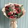 Букет цветов из: Гвоздики и Розы в Зелёную Поляну