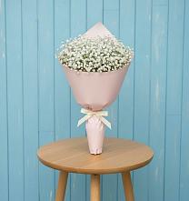 Букет цветов из:  Гипсофила в Зелёную Поляну