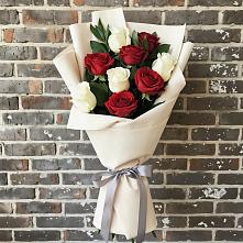Букет цветов из:  Розы в Зелёную Поляну