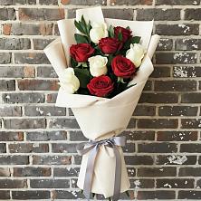 Букет цветов из:  Розы в Зелёную Поляну