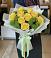 Букет цветов из: Хризантемы и Розы в Зелёную Поляну