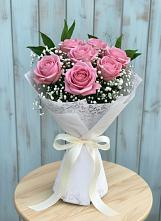 Букет цветов из:  Розы в Зелёную Поляну