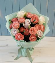 Букет цветов из:  Розы в Зелёную Поляну