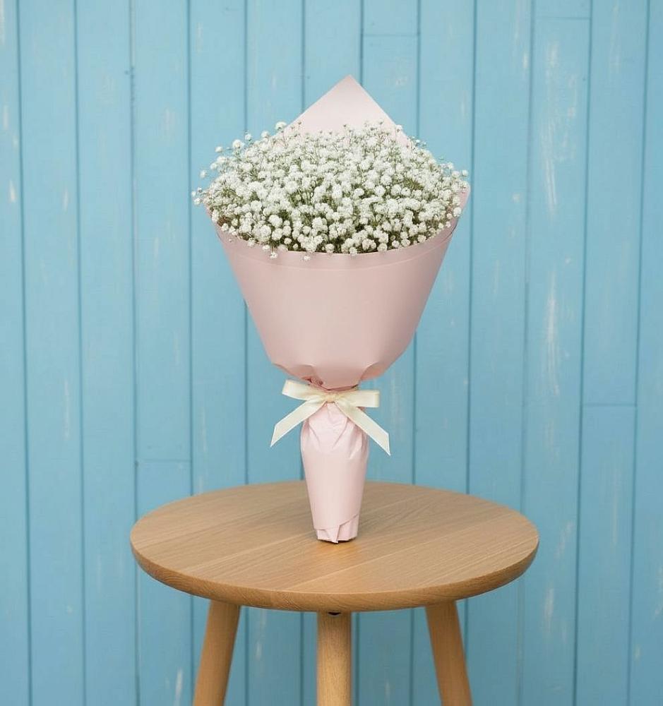 Букет цветов из: Гипсофила в Зелёную Поляну