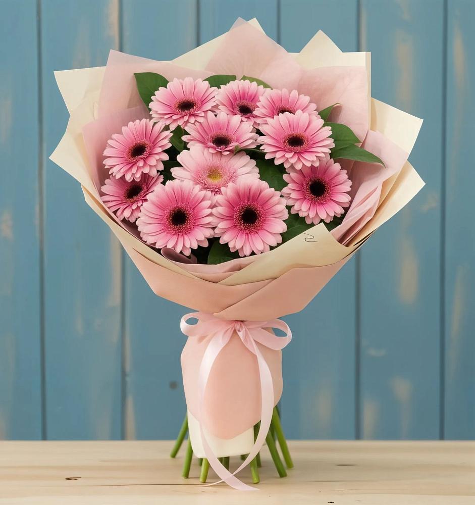 Букет цветов из: Герберы в Зелёную Поляну