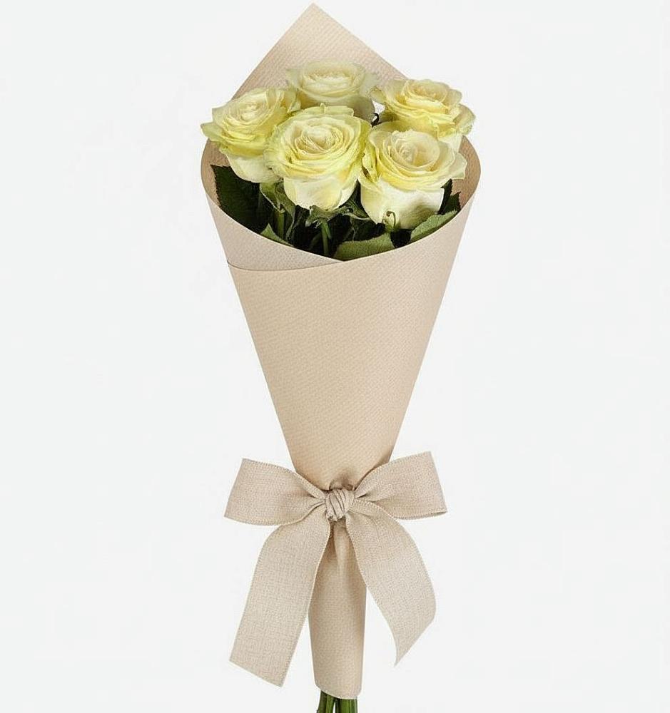 Букет цветов из: Розы в Зелёную Поляну