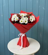 Букет цветов из:  Хризантемы в Зелёную Поляну