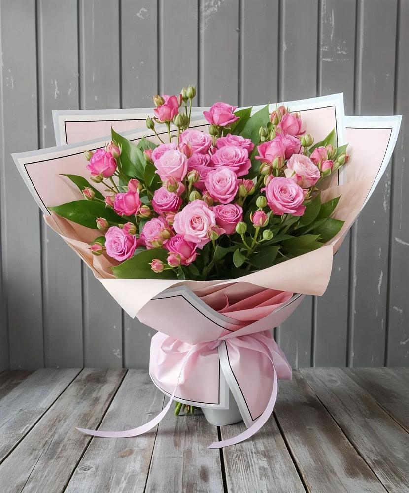 Букет Розовый кустик в Зелёную Поляну