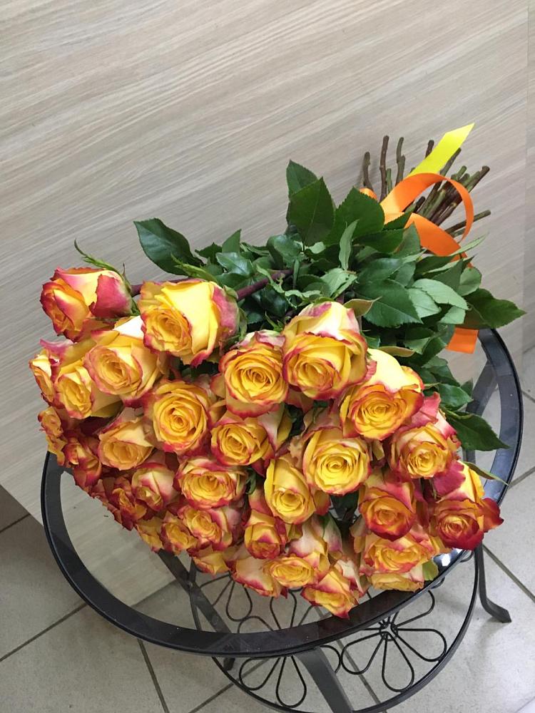 Букет Желтые розы в Зелёную Поляну