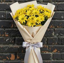 Букет цветов из:  Хризантемы в Зелёную Поляну