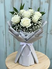 Букет цветов из:  Розы в Зелёную Поляну