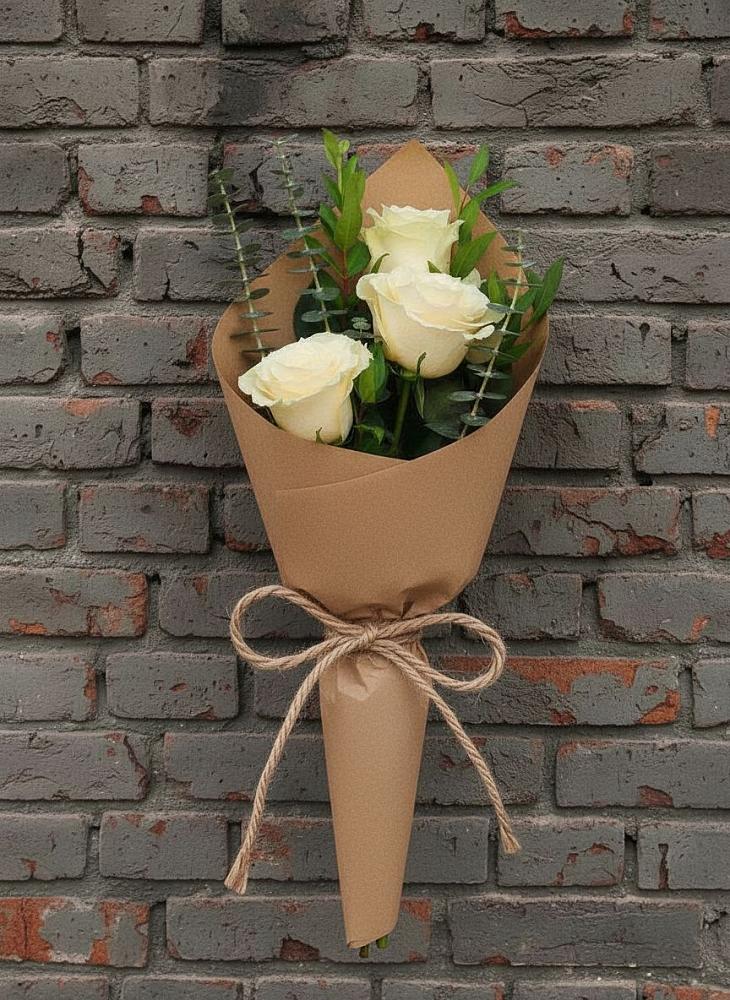 Букет цветов из: Розы в Зелёную Поляну