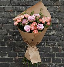 Букет цветов из:  Розы #REPLACE_PRED# Зелёную Поляну