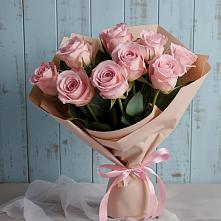 Букет цветов из:  Розы в Зелёную Поляну