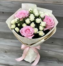 Букет цветов из:  Розы в Зелёную Поляну