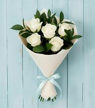 Букет цветов из:  Розы в Зелёную Поляну