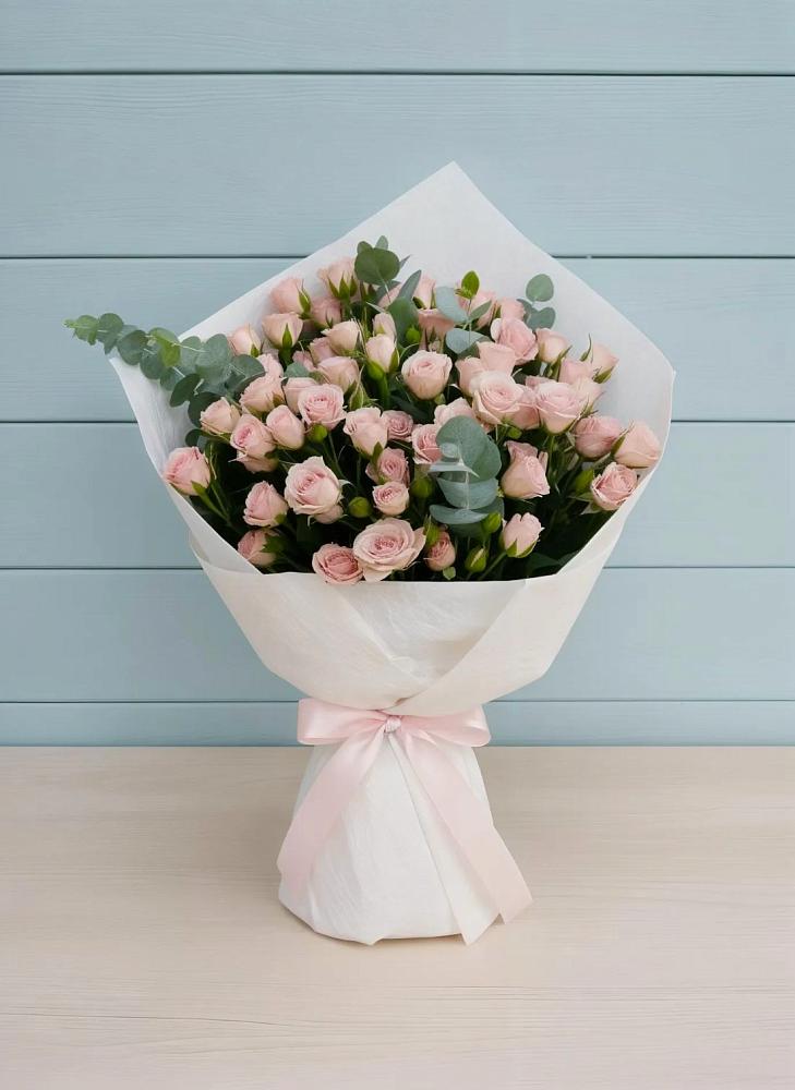 Букет цветов из: Розы в Зелёную Поляну