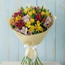 Букет цветов из:  Альстромерии в Зелёную Поляну