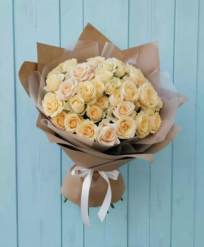 Букет Кремовое облако в Зелёную Поляну