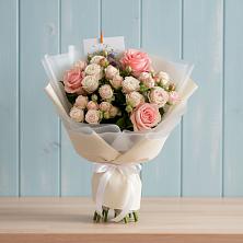Букет цветов из:  Розы в Зелёную Поляну
