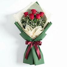 Букет цветов из:  Розы в Зелёную Поляну