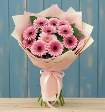 Букет цветов из:  Герберы в Зелёную Поляну