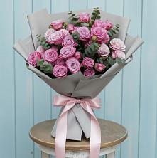 Букет цветов из:  Розы в Зелёную Поляну